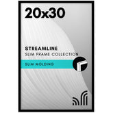 Americanflat 20x30 frame with polished plexiglass front for a clear display