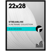 Americanflat 22x28 frame with slim molding for a sleek, modern display