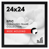 Americanflat 24x24 frame with polished plexiglass front for crystal-clear viewing of memories.