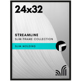 Americanflat 24x32 poster frame front with polished plexiglass for clear display.