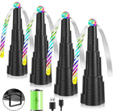 AMFLOWER Fly Fans for Tables at a picnic scene with chemical-free protection