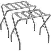 AMHANCIBLE luggage rack folded for compact storage in a closet or under the bed