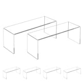 Aminigram four pack large acrylic risers top view for clear space saving displays