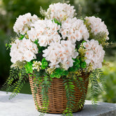 Ammyoo artificial hydrangea flowers for outdoor use with UV resistance and vibrant year-round color.
