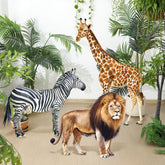 Amyhill lion cutout standup for indoor party backdrops with vivid safari detail