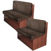 ANARACHON leather-look RV cushion cover in brown protects cushions on the go