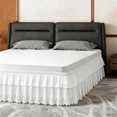 ANARACHON Queen Bed Skirt with wrap-around elastic for a secure, easy fit
