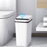 Anborry 4gal touchless trash can with lid for hands-free disposal.
