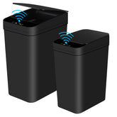 Anborry automatic trash can front view shows slim space-saving design.