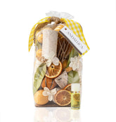 ANDALUCA lemon zest thyme potpourri bag brightens any room with fresh fragrance.