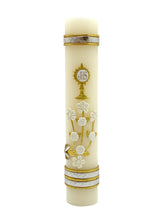 Angelitos de Mexico Blessed Light candle front view shows handcrafted devotion for a sacred ceremony.