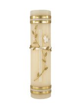 Angelitos de Mexico cross with flowers candle for baptism or confirmation lighting