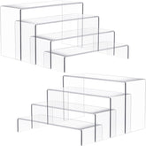 Anglelife large acrylic risers close-up edge for crystal-clear display