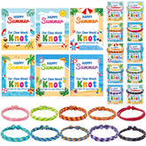 ANGOLIO end-of-year knot bracelets in neon colors for classrooms