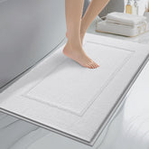 Anllugs bathroom rug 20x30 with non-slip backing keeps floors safe after showers.