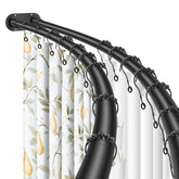Anndason double curved shower rod extended to fit 42β72 inches for a larger shower area