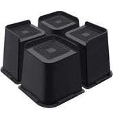 ANNKUT bed risers 6 inch L-shape front view showing sturdy elevation for furniture