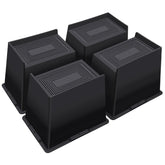 ANNKUT bed risers with 6-inch L-shape design lift furniture safely
