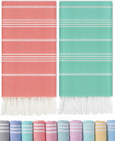 Antfuny Turkish Beach Towel quick-drying for fast moisture management at the beach.