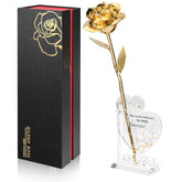 Anthonic gold-dipped rose real closeup shows premium craftsmanship for lasting decor.