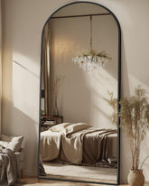 Antok arch-top full-length mirror 71x28 enhances room elegance and light.