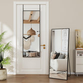Antok over-the-door full-length mirror with shatterproof glass for full-body outfits.