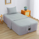 Antranfour air mattress sheet with inflation opening for quick setup and adjustments.