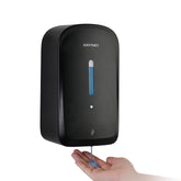 anydry AD1220S front view, black wall-mounted dispenser, ideal for high traffic restrooms
