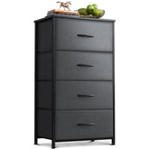 AODK dresser with four fabric drawers for organized bedroom storage.