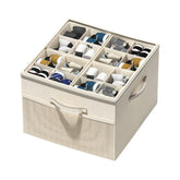 Aokeyee shoe organizer with foldable cover keeps shoes dust-free and accessible