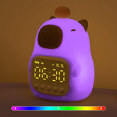 Aokpsrt Capybara alarm clock night light offers gentle bedtime illumination