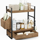 Aollewoiti 2-tier bathroom organizer with drawer for vanity storage