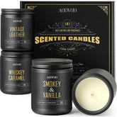 AOOVOO leather-smoke-jar showcases masculine scent for refined home office.