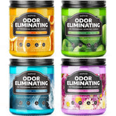 AOOVOO citrus lemon candle demonstrates odor removal for a bright kitchen