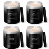 AOOVOO Scented Candles Set 4-Pack front view in masculine design for refined ambiance
