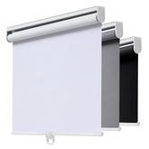 AOSKY cordless roller shade blackout closed blocks light for better rest