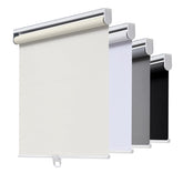 AOSKY cordless roller shades front view with blackout coverage