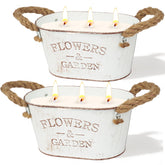 Aottom citronella candle outdoor 2-pack in tin jars for long-lasting porch ambience