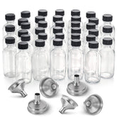 AOZITA 2oz Boston bottle with lid, compact for travel liquids.