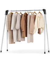 APEXCHASER clothes drying rack folded flat for compact storage and easy transport