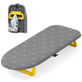 APEXCHASER small ironing board tabletop with built-in iron holder for organized ironing.