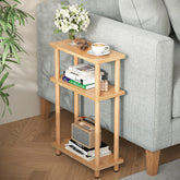 Apicizon 3-tier table top tier shown with lamp, ideal as bedside companion.