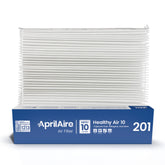 Aprilaire 201 replacement filter for 20x25x6 captures dust and pollen for cleaner indoor air.