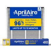 Aprilaire 410 replacement filter with 16x25x4 fits Aprilaire purifiers for cleaner air.