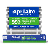Aprilaire 416 filter packaging box ready for replacement