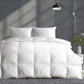 APSMILE oversized king comforter close-up highlighting 120x98 inches and light fill for warmth control