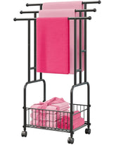 Apsvwys 42.5-inch towel rack front view shows sturdy, space-saving design for daily use.