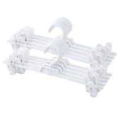AQEMQV pants hangers with clips keep garments secure and organized.