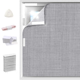 Arciveberg blackout linen curtains 59x118 closed block light and protect privacy.