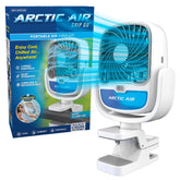 Arctic Air Grip Go evaporative cooler on a desk delivers instant cooling relief.